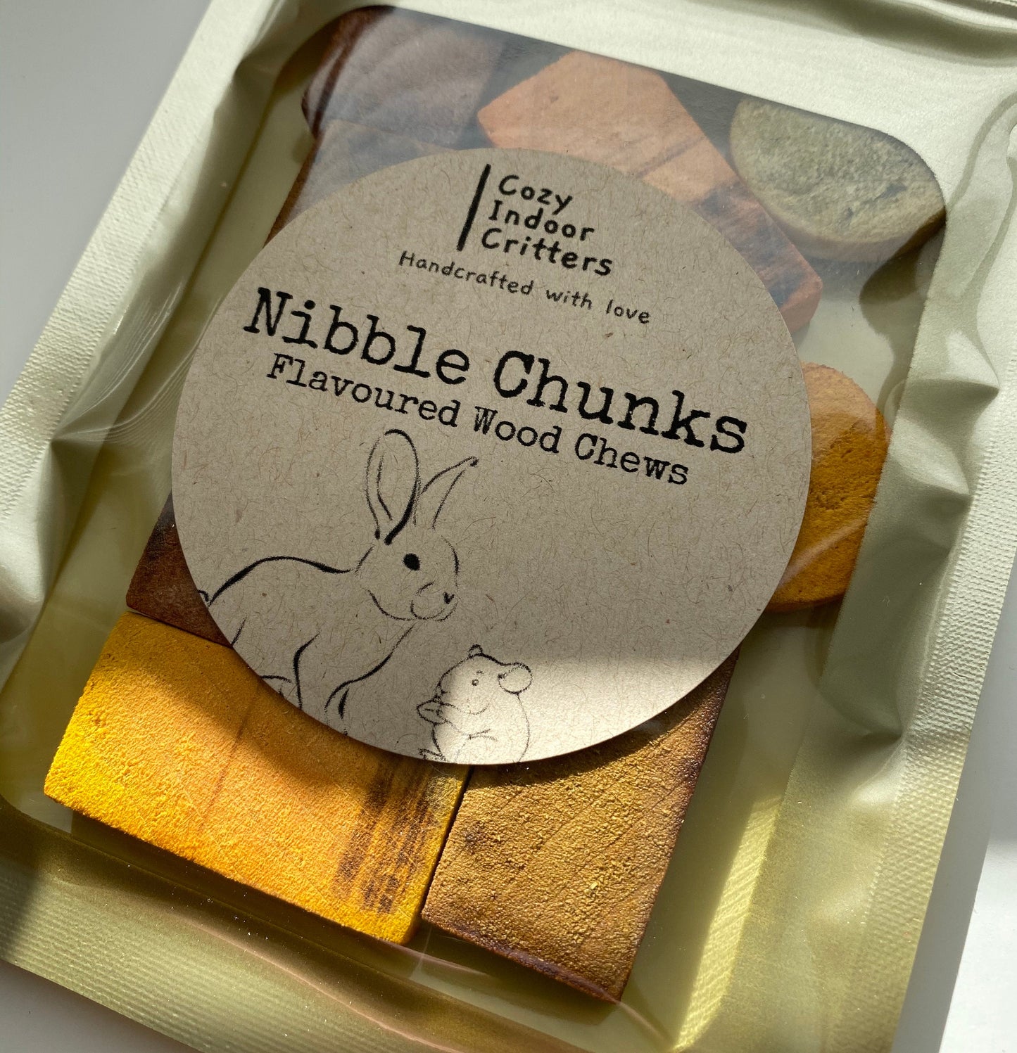 Nibble Chunks - wood chews for rabbit/hamster/Guinea pig