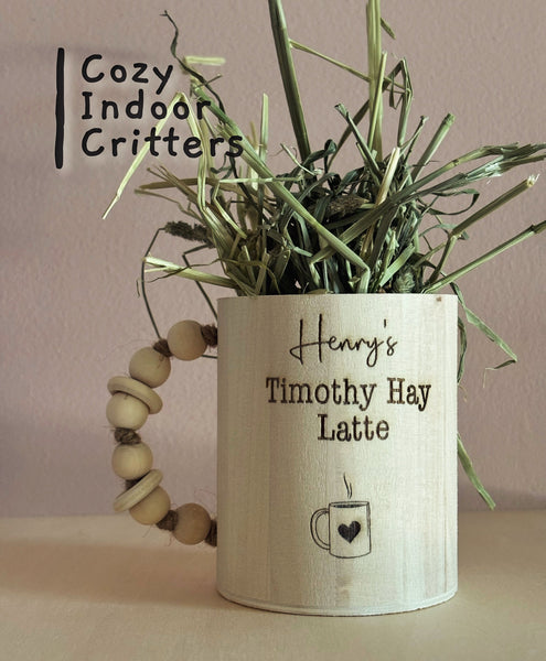 Personalized Timothy Hay Latte