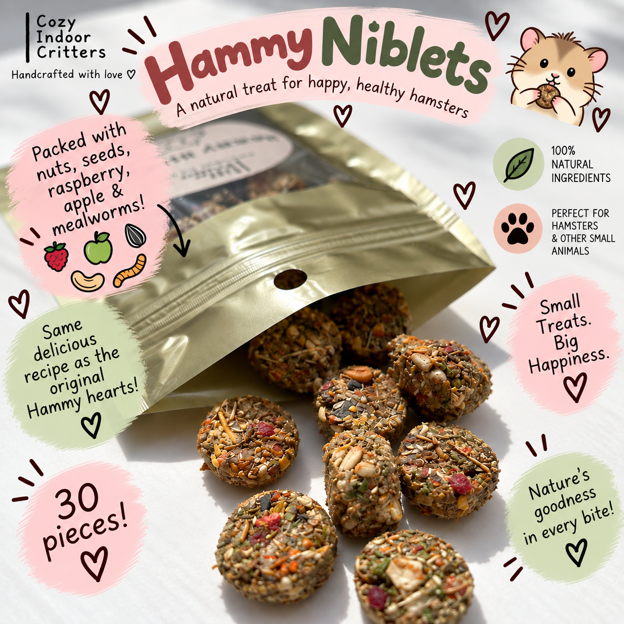 Hammy Niblets! Hamster / gerbil treats