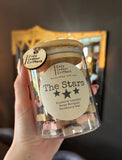 The Stars - 45 piece Natural rabbit / hamster treats - strawberry rose / blueberry lavender / mango marigold in a glass bamboo jar