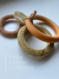 Flavoured rings - rabbit / Guinea pig chew toy