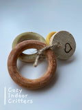 Flavoured rings - rabbit / Guinea pig chew toy