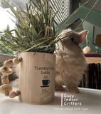 Bunny Coffee - THE TIMOTHY HAY LATTE! - rabbit toy / hay feeder